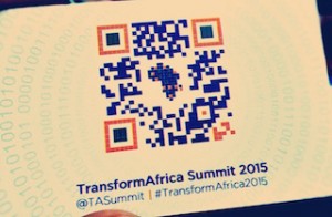 QR Code Transform Africa Summit 2015