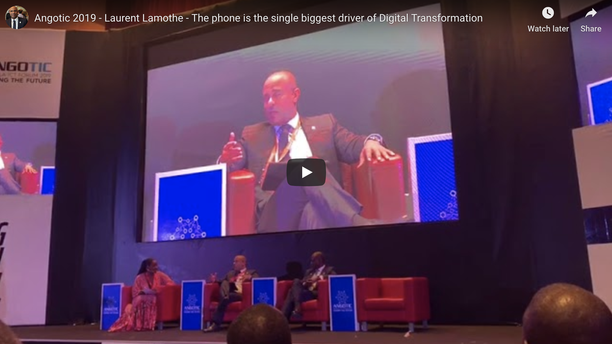 Laurent Lamothe on a panel at ANGOTIC 2019